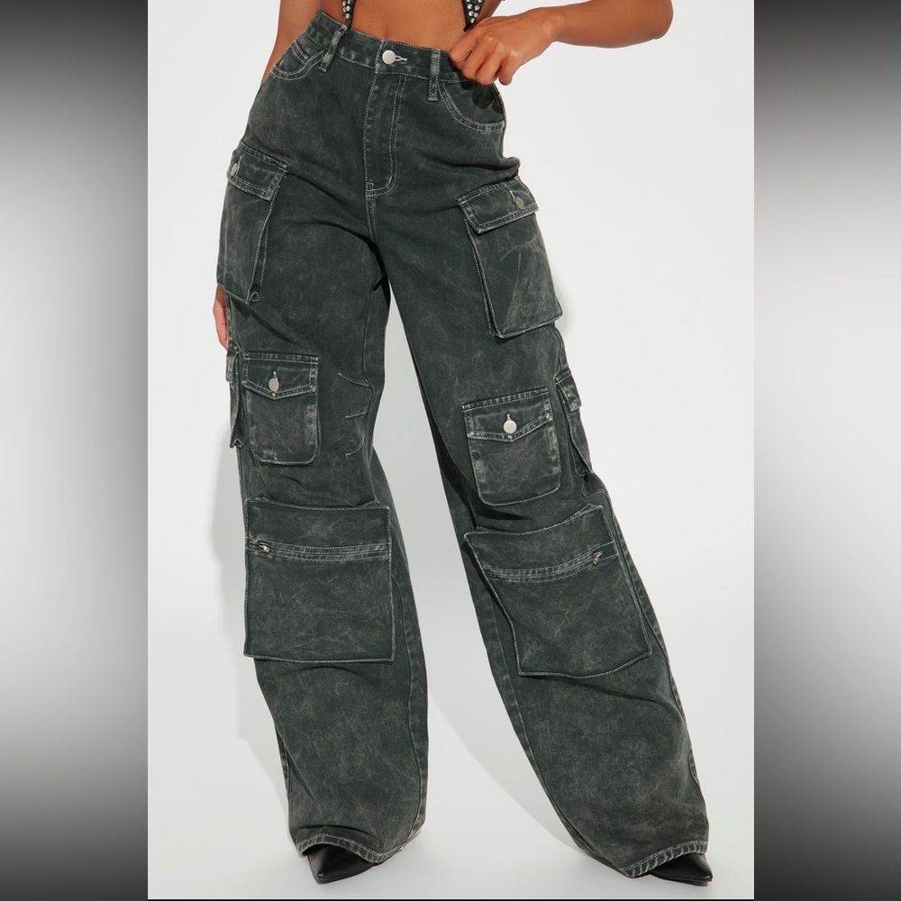 Fashion Nova Cargo Jeans